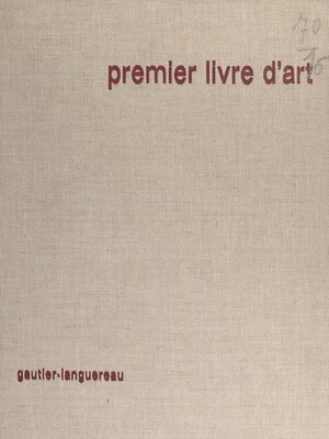 cover image of Premier livre d'art